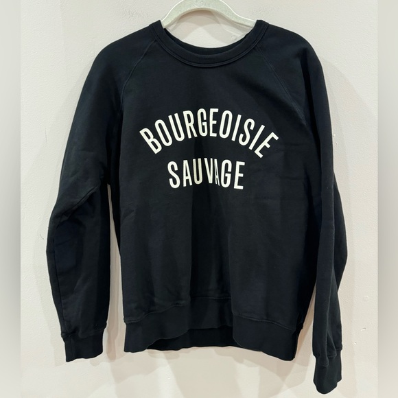 Clare V bourgeoisie sauvage graphic sweatshirt size S - Picture 3 of 11